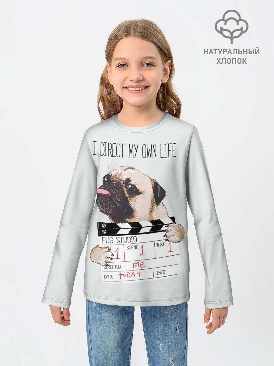 Детский лонгслив / I direct my own life