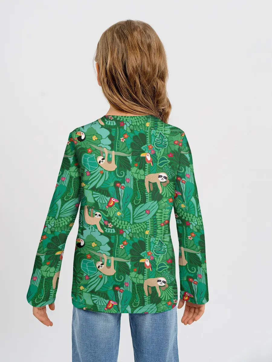 Детский лонгслив / Ленивцы