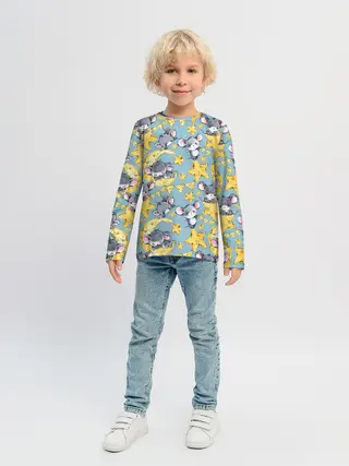 Детский лонгслив / Сыр и мыши