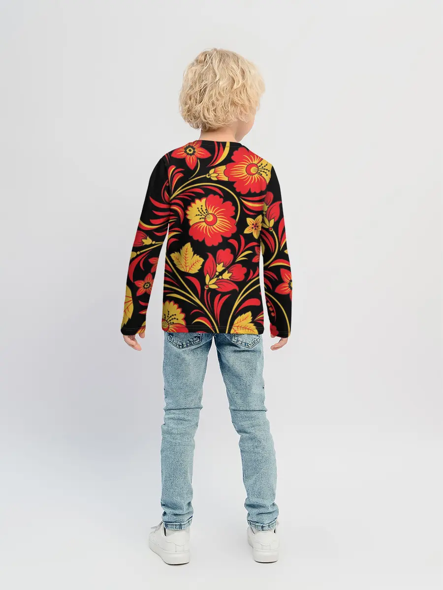 Детский лонгслив / Хохлома