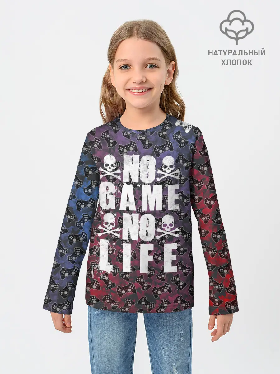 Детский лонгслив / No Game No Life