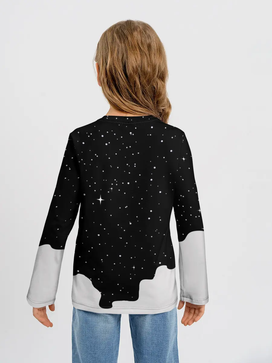 Детский лонгслив / Космический Кот