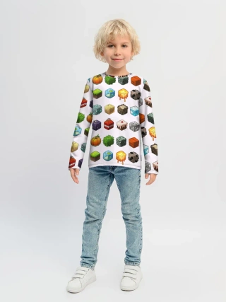 Детский лонгслив / Minecraft