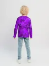 Детский лонгслив / ФИОЛЕТОВЫЕ ПАЛЬМЫ / ТРОПИКИ