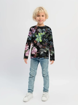 Детский лонгслив / Цветочный сад