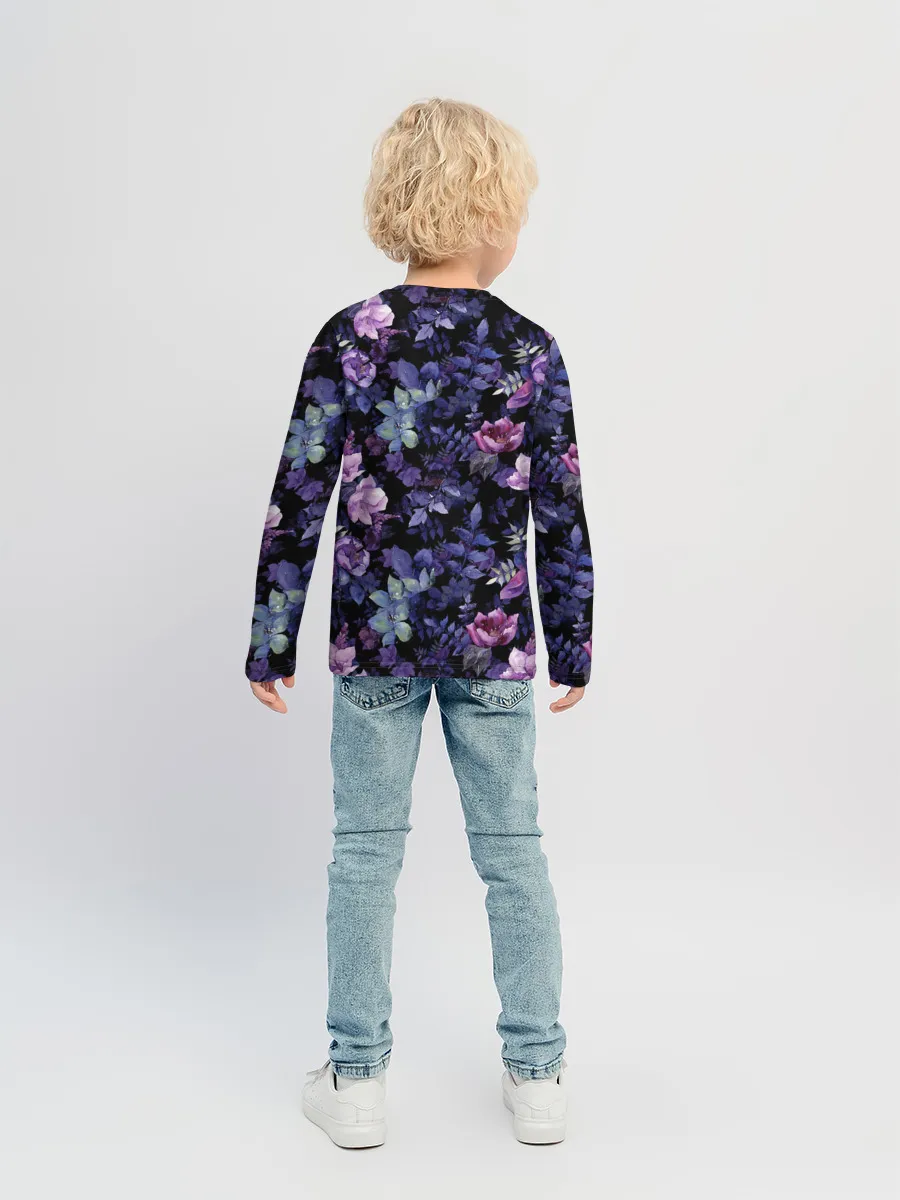 Детский лонгслив / Цветочный сад