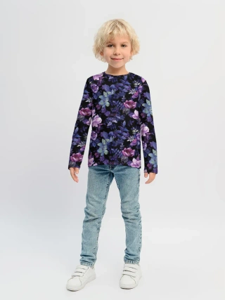 Детский лонгслив / Цветочный сад