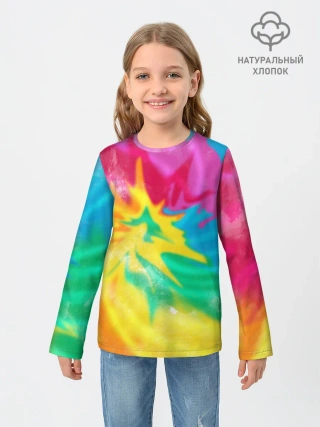 Детский лонгслив / Tie-Dye