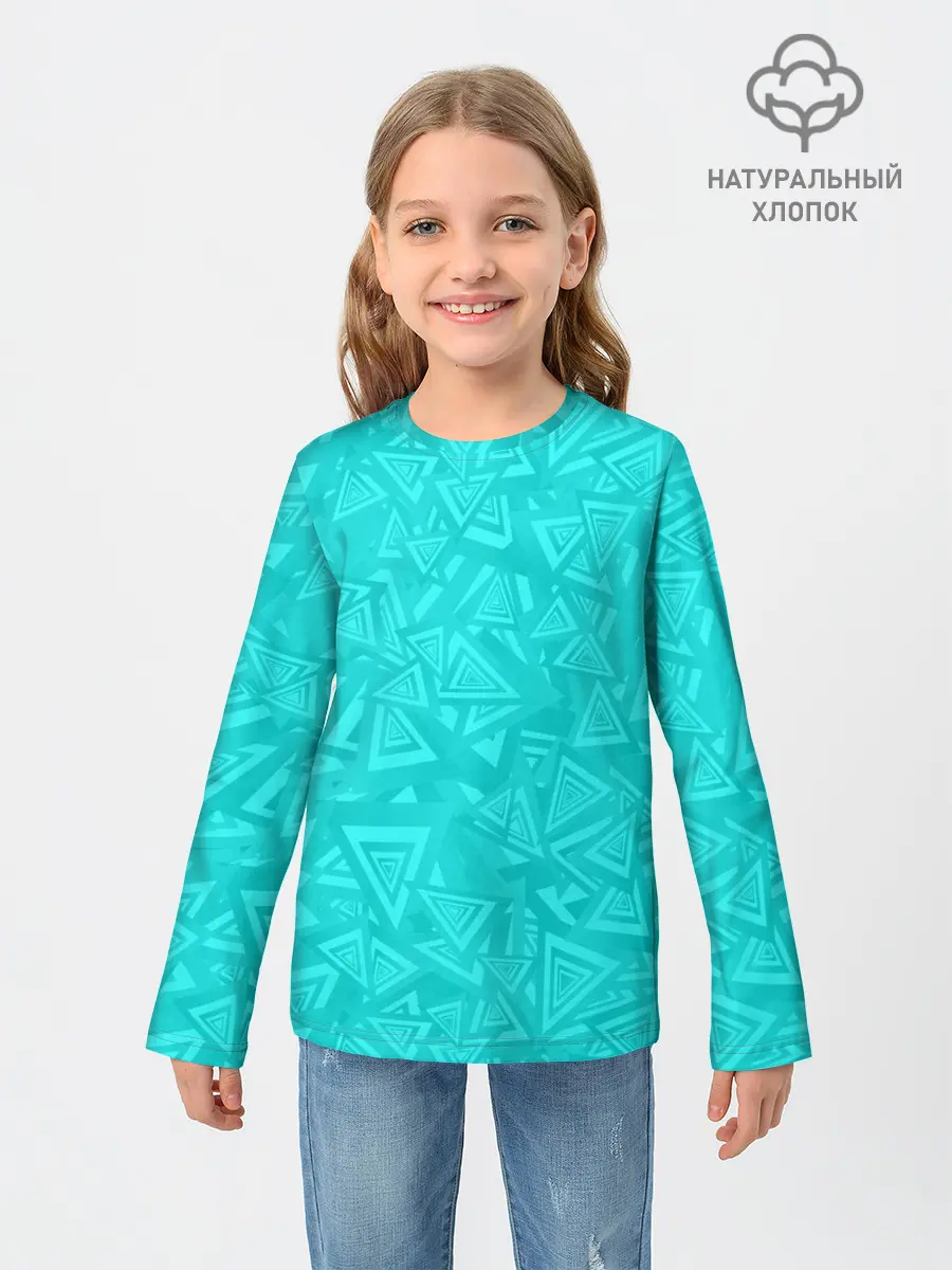 Детский лонгслив / Абстракция.