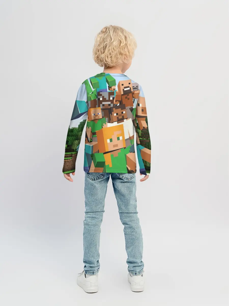 Детский лонгслив / MINECRAFT