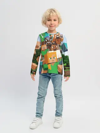 Детский лонгслив / MINECRAFT