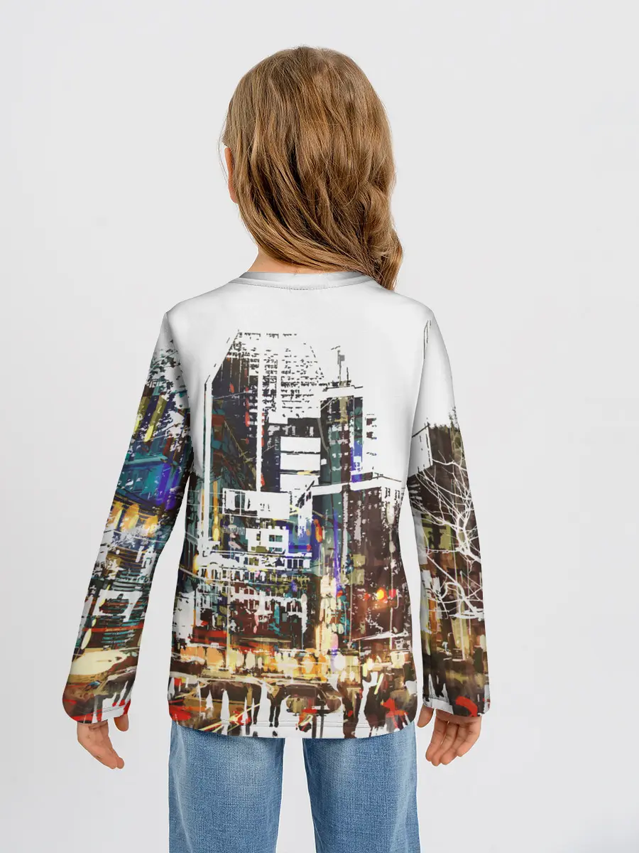 Детский лонгслив / Мегаполис