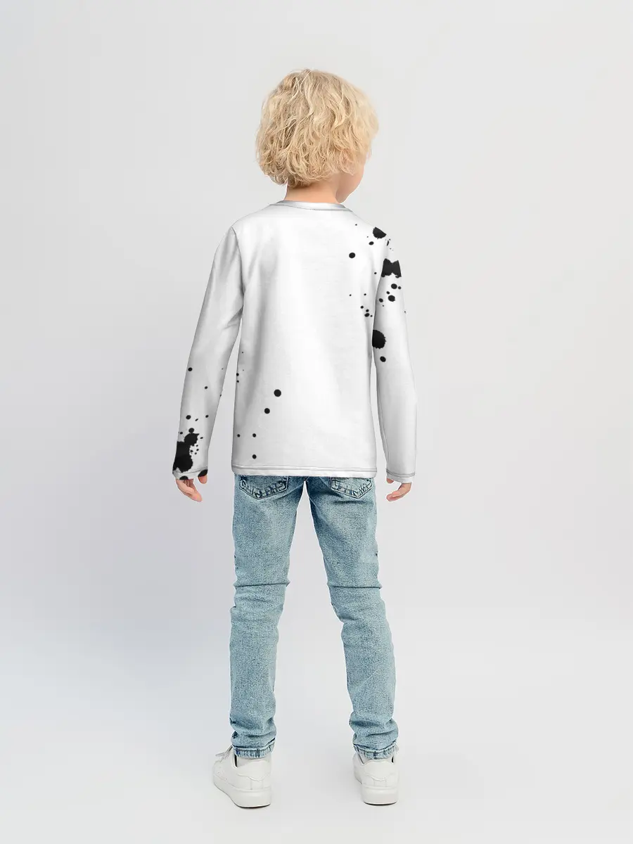 Детский лонгслив / Белая эмблема Хвоста Феи