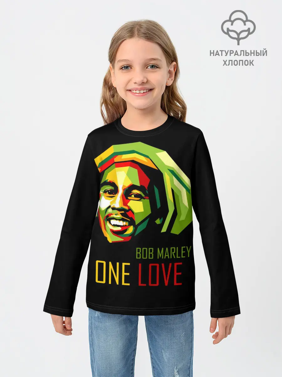 Детский лонгслив / Боб Марли
