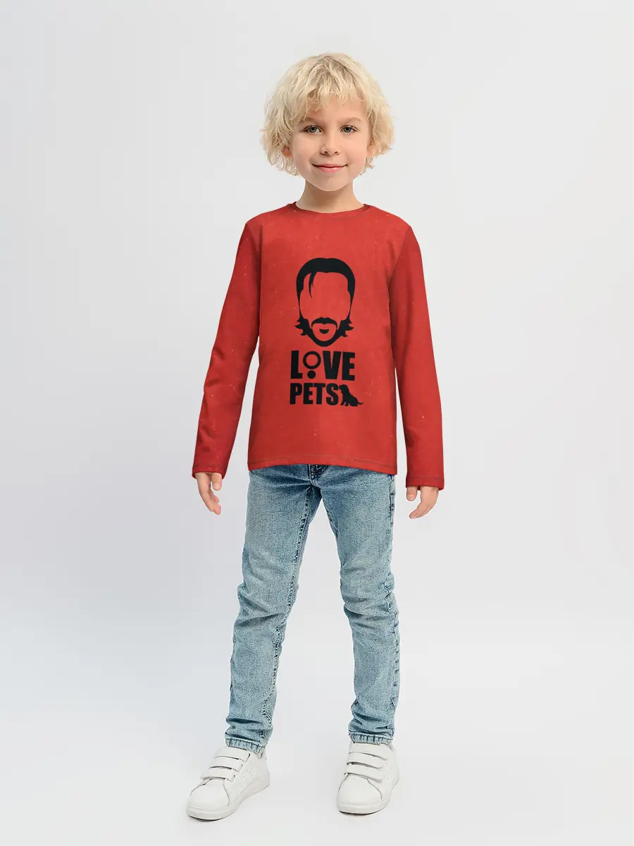 Детский лонгслив / Love pets