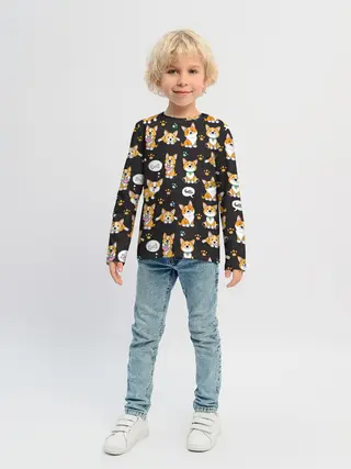 Детский лонгслив / Милые пёсики