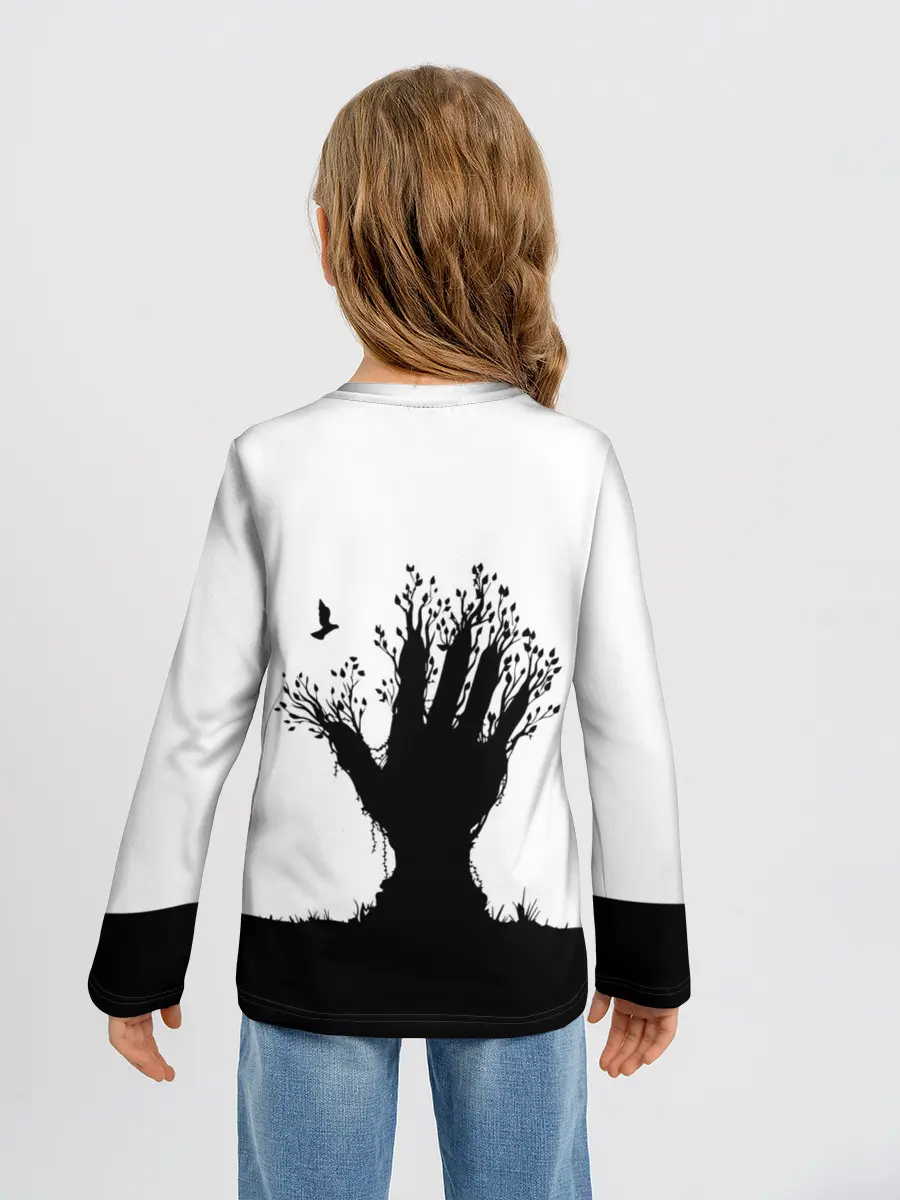 Детский лонгслив / Дерево