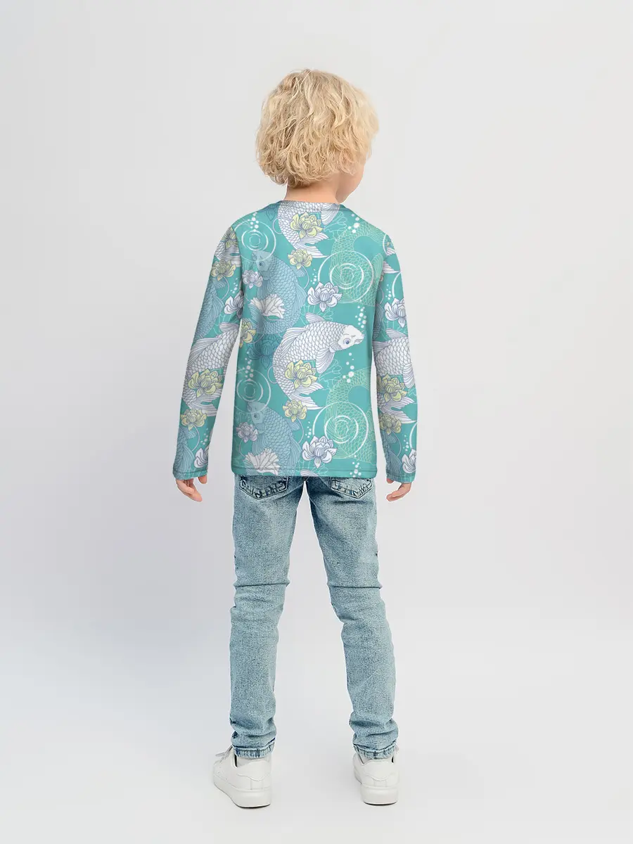 Детский лонгслив / Карпы Кои