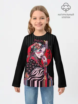 Детский лонгслив / Гейша