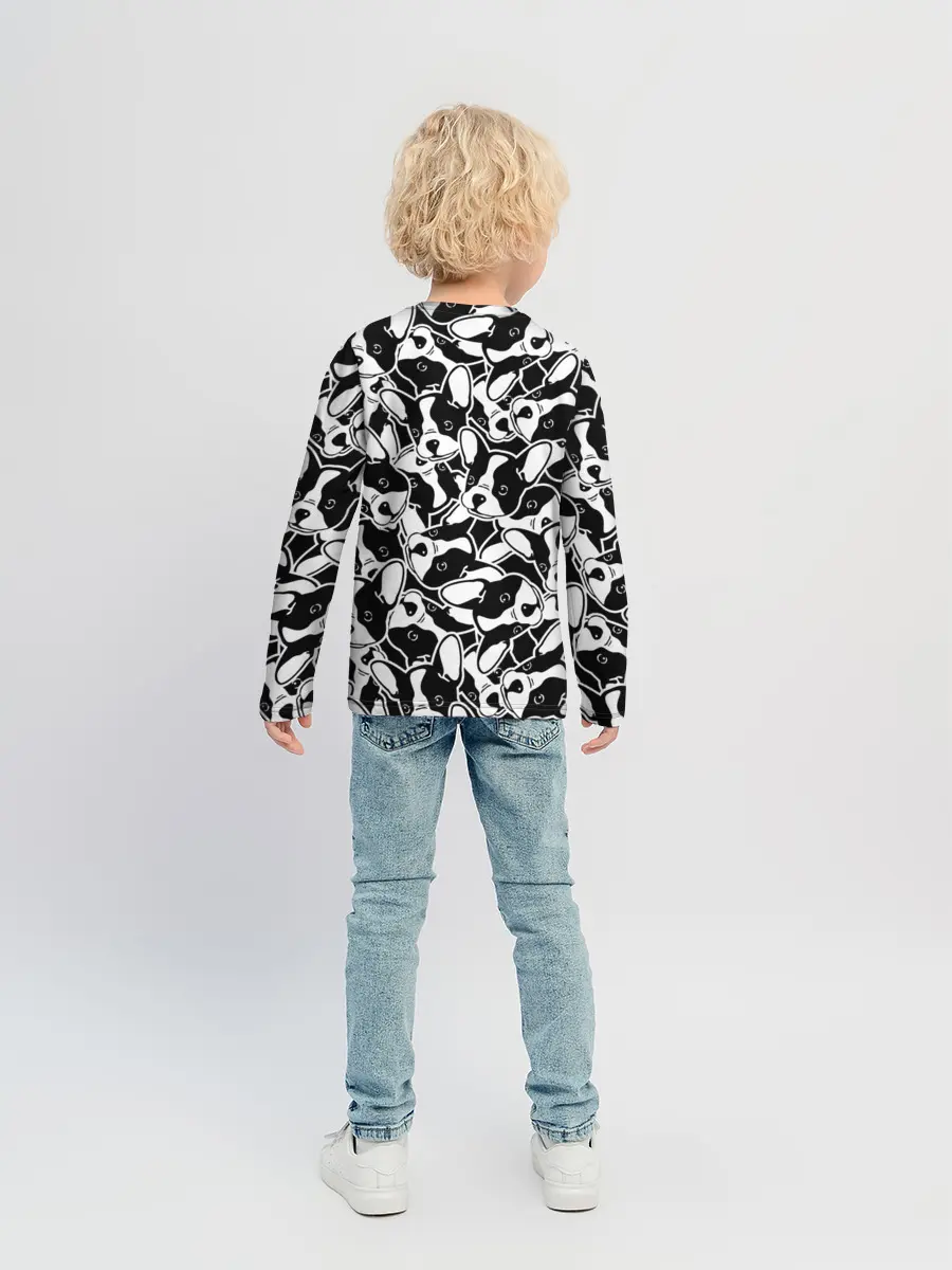 Детский лонгслив / Забавные собаки