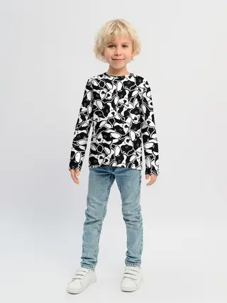 Детский лонгслив / Забавные собаки