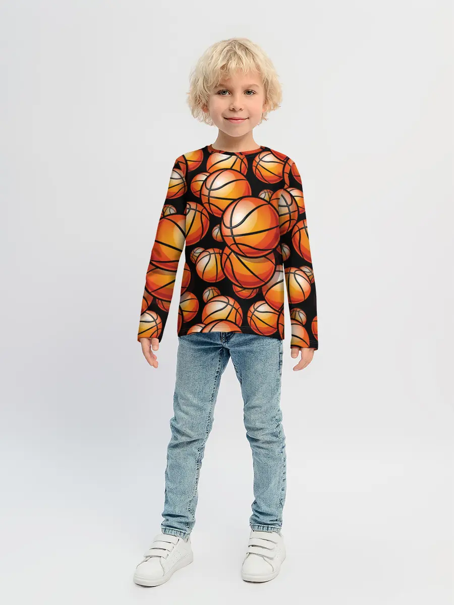 Детский лонгслив / Баскетбольные мячи