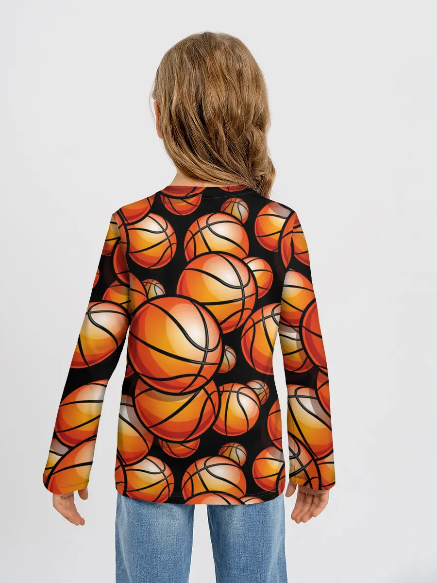 Детский лонгслив / Баскетбольные мячи