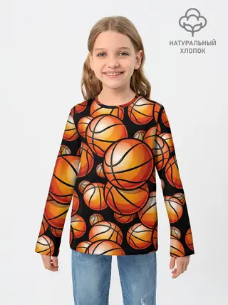 Детский лонгслив / Баскетбольные мячи
