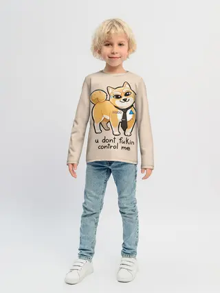 Детский лонгслив / FUKIN CONTROL