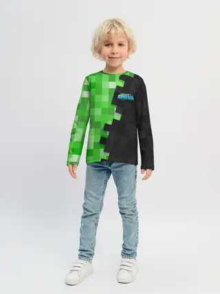 Детский лонгслив / Minecraft EARTH