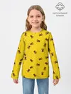 Детский лонгслив / Пчелы в сотах