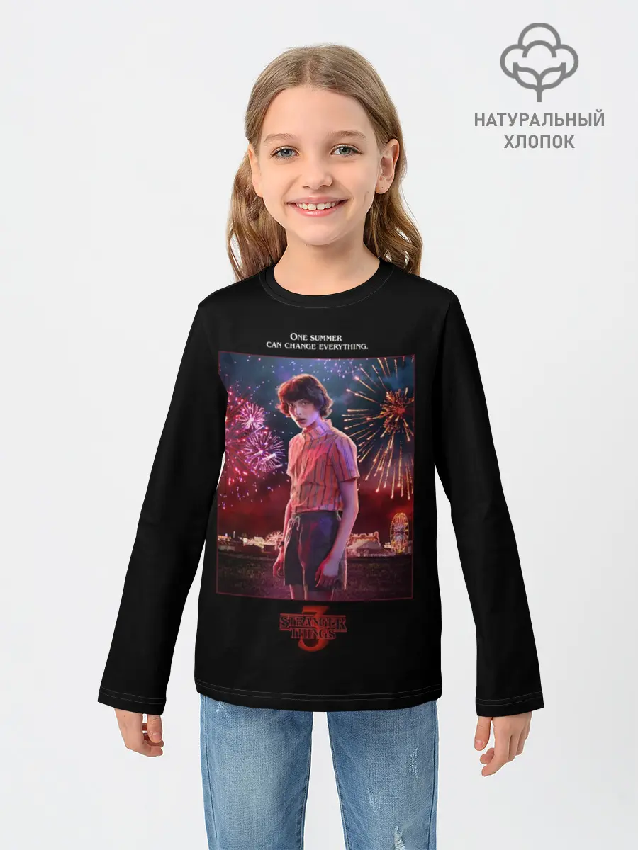 Детский лонгслив / Mike Stranger Things 3