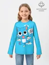Детский лонгслив / Happy cat