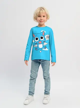 Детский лонгслив / Happy cat