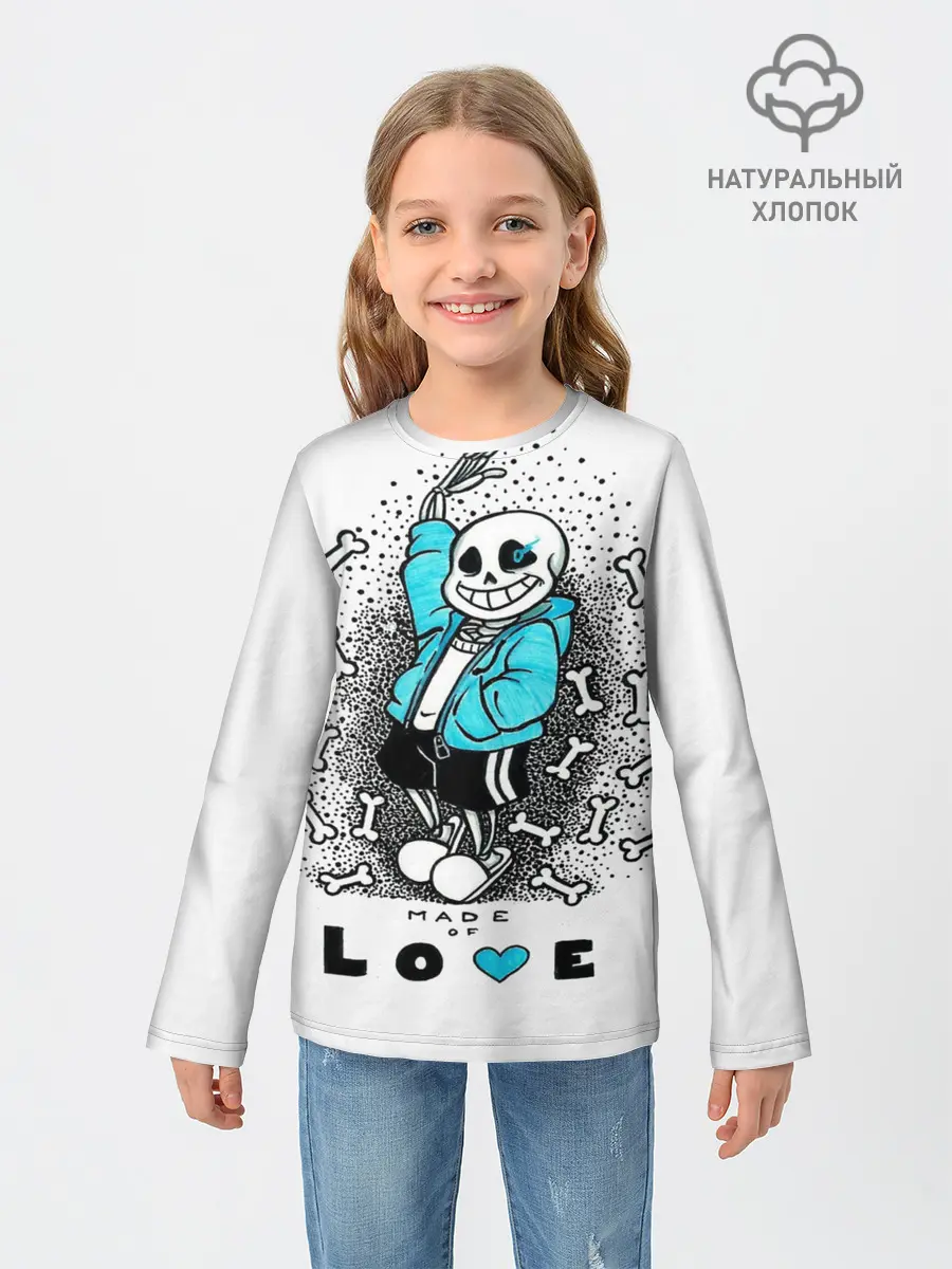 Детский лонгслив / Made of love