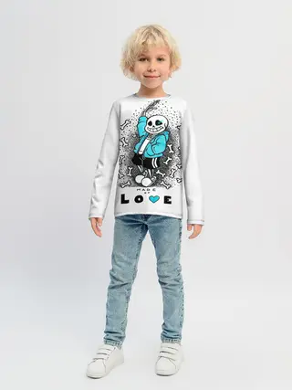Детский лонгслив / Made of love