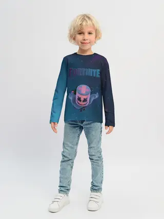 Детский лонгслив / Fortnite x Marshmello