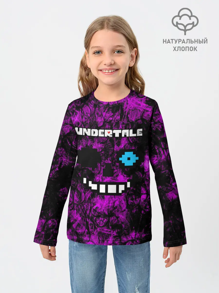 Детский лонгслив / Undertale Sans.
