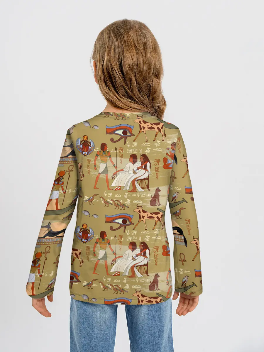 Детский лонгслив / Египетские Боги