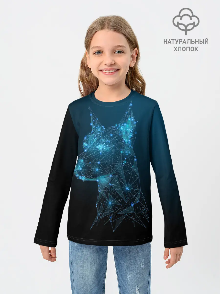 Детский лонгслив / Доберман