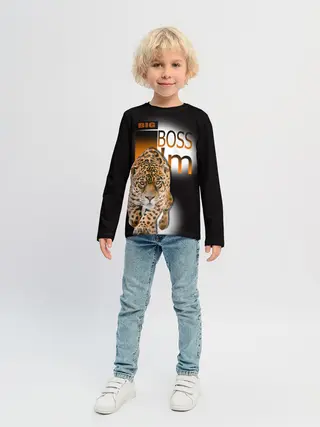 Детский лонгслив / Я Босс Im big boss