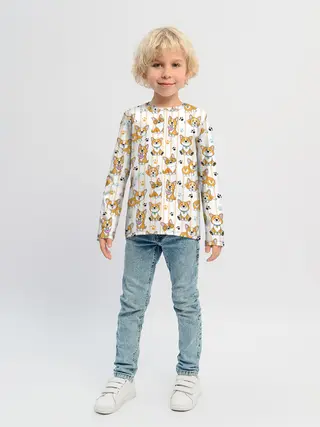 Детский лонгслив / Вельш корги пемброк