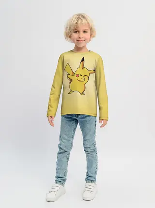 Детский лонгслив / Pikachu Pika Pika