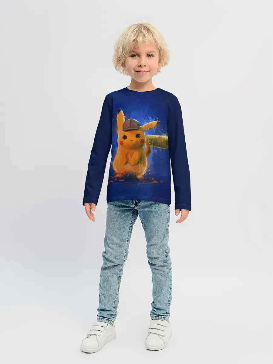 Детский лонгслив / Pikachu Pika Pika