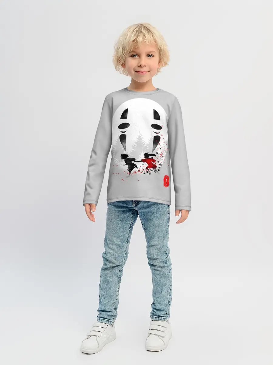 Детский лонгслив / Тихиро и Хаку убегают