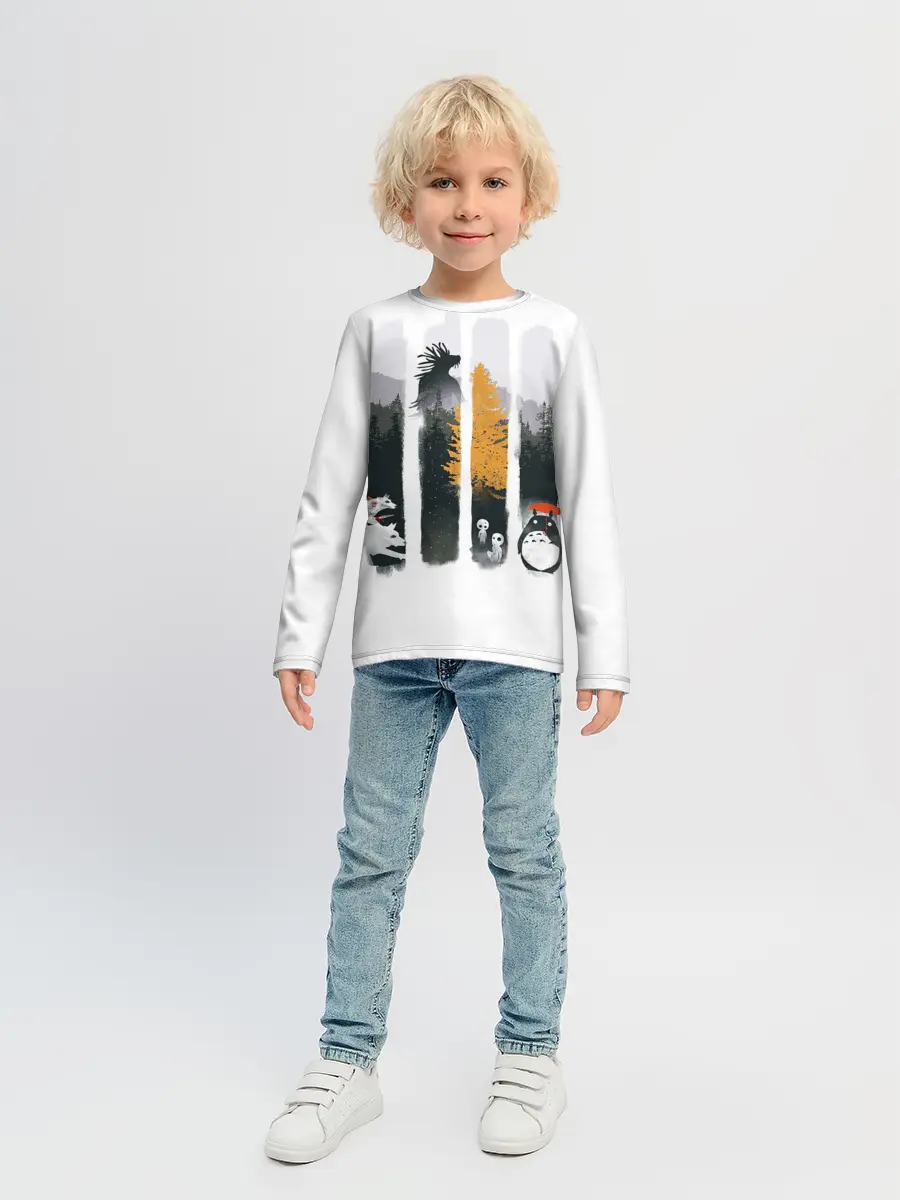 Детский лонгслив / Четыре хранителя леса