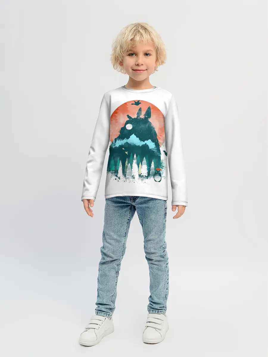 Детский лонгслив / Силуэт Тоторо