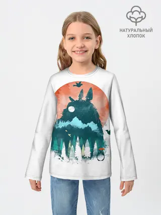 Детский лонгслив / Силуэт Тоторо
