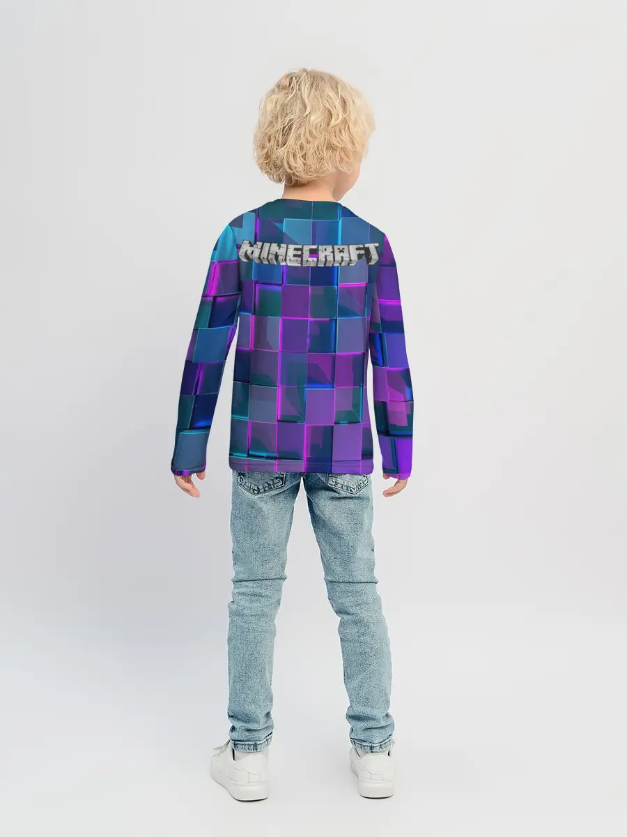 Детский лонгслив / Майнкрафт на скиле