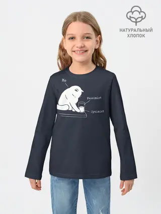 Детский лонгслив / Кот хулиган